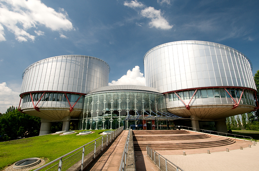 Le Palais des droits de l'homme, siège de la Cour européenne des droits de l'homme, à Strasbourg